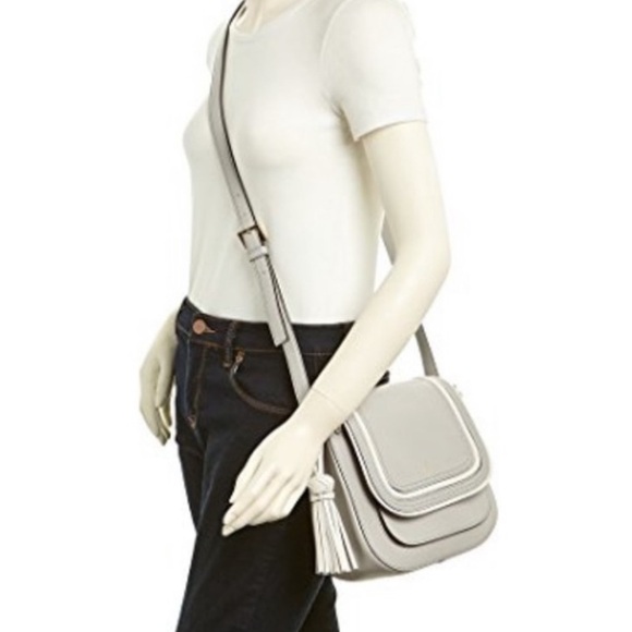 Kate Spade Medium Rianne Crossbody Bag Gray White - Picture 1 of 14